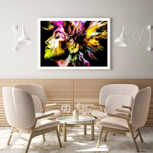 Colorful Face Abstract Design Home Decor Premium Quality Poster Print Choose Your Sizes