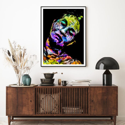 Colorful Face Abstract Design Home Decor Premium Quality Poster Print Choose Your Sizes