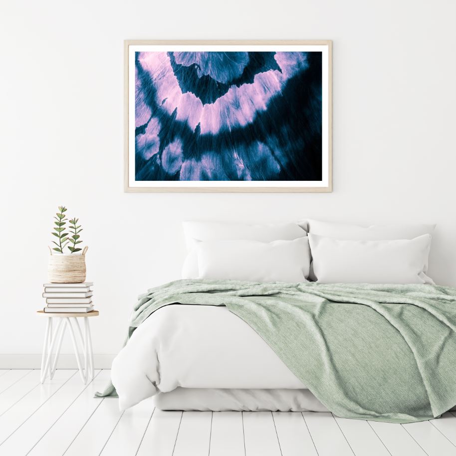 Pink & Blue Batik Abstract Design Home Decor Premium Quality Poster Print Choose Your Sizes