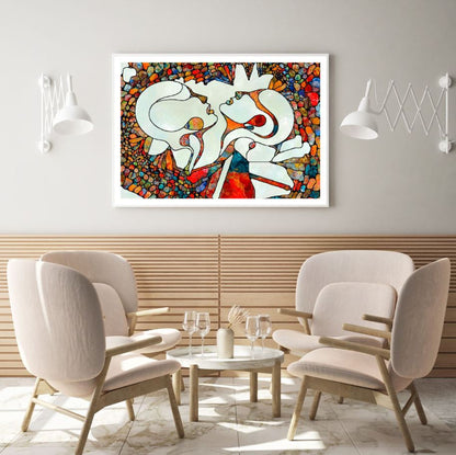 Faces Mosaic Abstract Design Home Decor Premium Quality Poster Print Choose Your Sizes