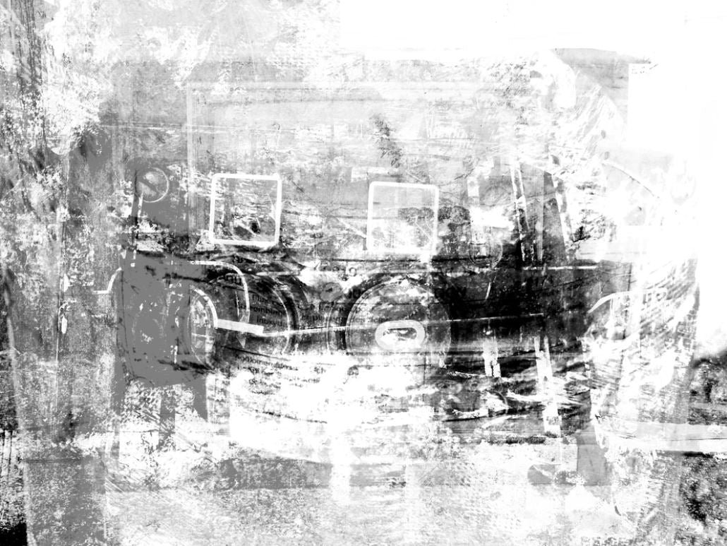 B&W Abstract Painting Design Home Decor Premium Quality Poster Print Choose Your Sizes
