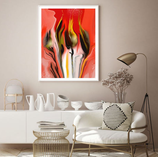 Flowers Colorful Abstract Design Home Decor Premium Quality Poster Print Choose Your Sizes