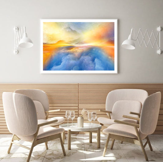 Colorful Clouds Abstract Design Home Decor Premium Quality Poster Print Choose Your Sizes
