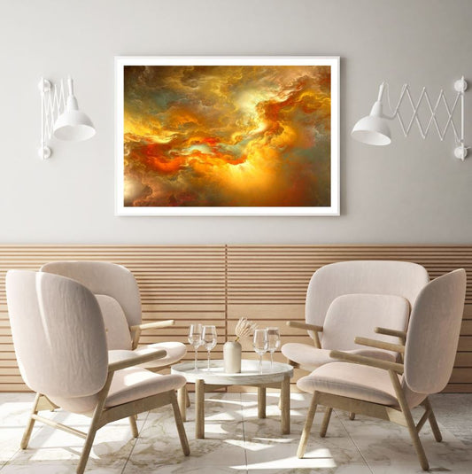 Colorful Clouds Abstract Design Home Decor Premium Quality Poster Print Choose Your Sizes
