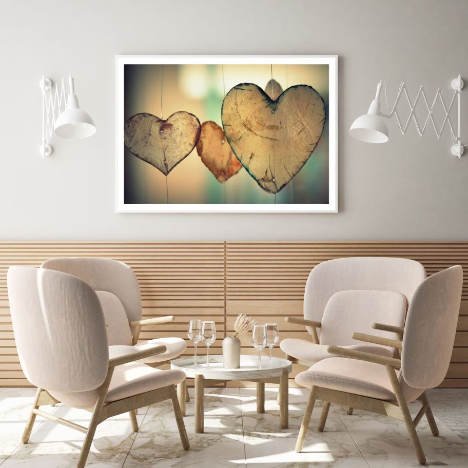 Hanging Hearts Photograph Home Decor Premium Quality Poster Print Choose Your Sizes