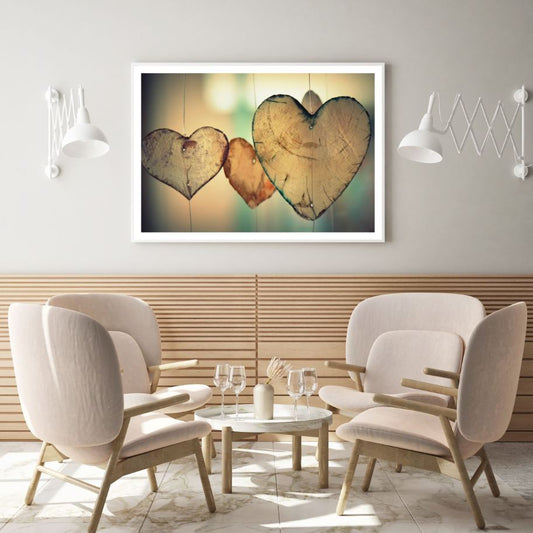 Hanging Hearts Photograph Home Decor Premium Quality Poster Print Choose Your Sizes