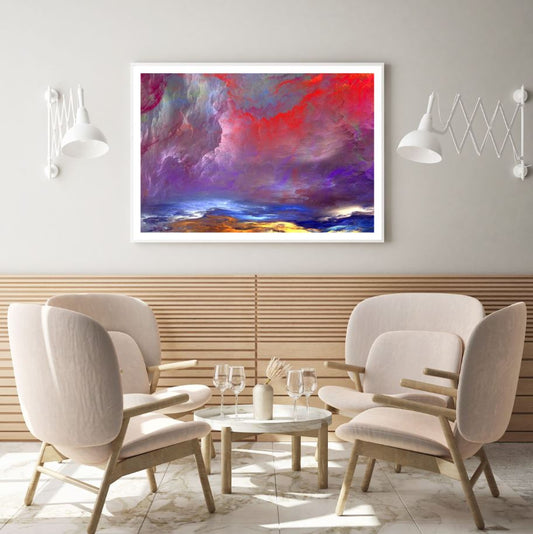 Colorful Clouds Abstract Design Home Decor Premium Quality Poster Print Choose Your Sizes