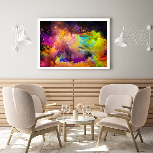 Colorful Abstract Clouds Design Home Decor Premium Quality Poster Print Choose Your Sizes