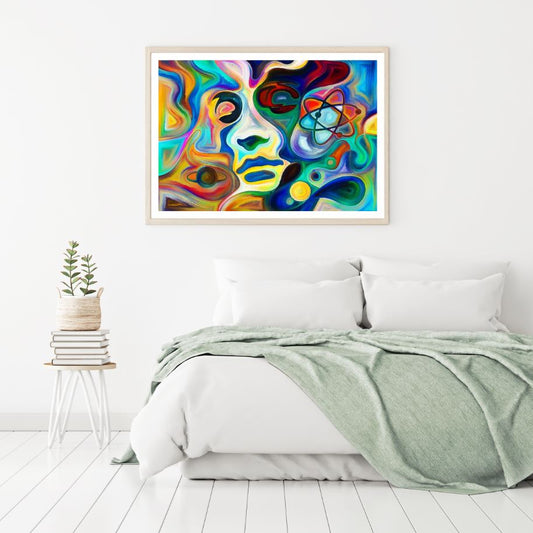 Colorful Abstract Faces Design Home Decor Premium Quality Poster Print Choose Your Sizes