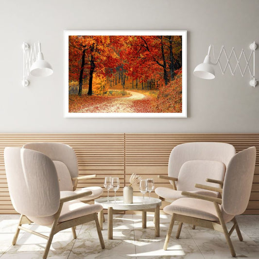 Autumn Forest Scenery Photograph Home Decor Premium Quality Poster Print Choose Your Sizes