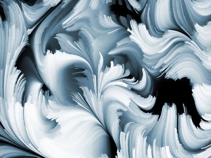 Grey & White Abstract Design Home Decor Premium Quality Poster Print Choose Your Sizes
