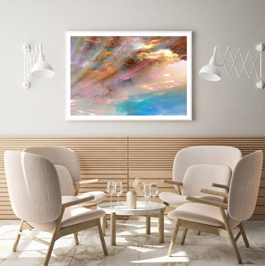Colorful Sky Abstract Design Home Decor Premium Quality Poster Print Choose Your Sizes
