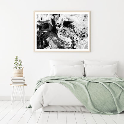 B&W Abstract Granite Design Home Decor Premium Quality Poster Print Choose Your Sizes