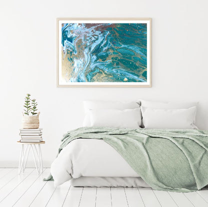 Green & Gold Abstract Design Home Decor Premium Quality Poster Print Choose Your Sizes
