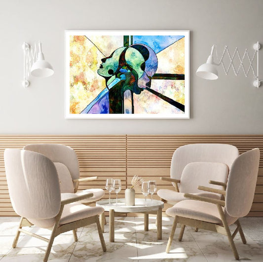 Colorful Faces Abstract Design Home Decor Premium Quality Poster Print Choose Your Sizes