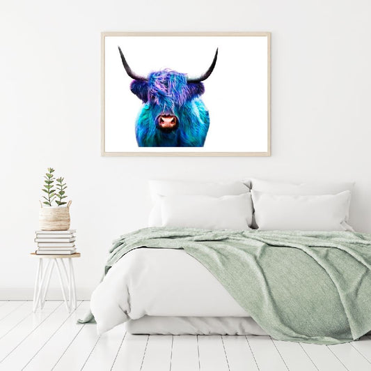 Highland Cow Portrait Photograph Home Decor Premium Quality Poster Print Choose Your Sizes