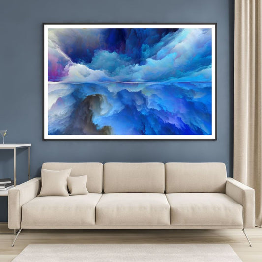 Colorful Abstract Clouds Design Home Decor Premium Quality Poster Print Choose Your Sizes