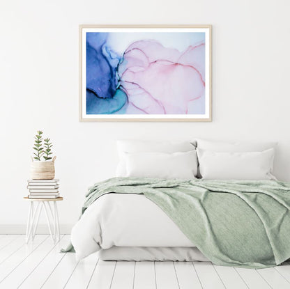 Pink & Blue Abstract Design Home Decor Premium Quality Poster Print Choose Your Sizes