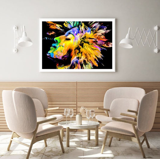 Colorful Portrait Abstract Design Home Decor Premium Quality Poster Print Choose Your Sizes