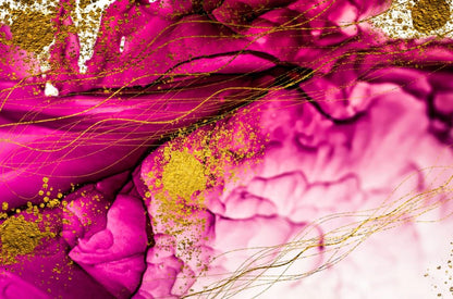 Pink & Gold Abstract Design Home Decor Premium Quality Poster Print Choose Your Sizes