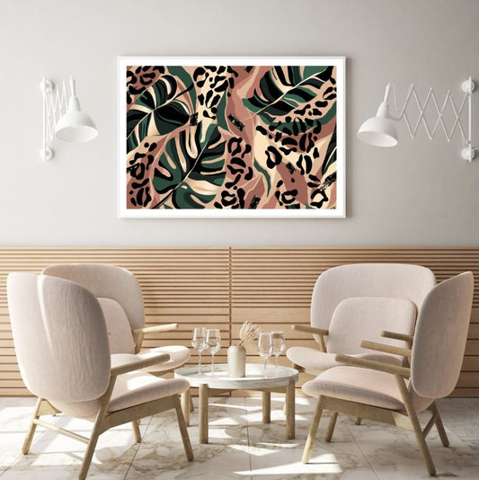 Colorful Leaves Abstract Design Home Decor Premium Quality Poster Print Choose Your Sizes