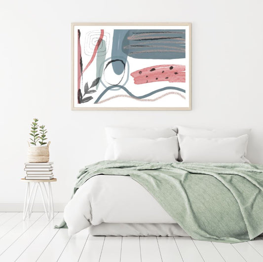 Colorful Abstract Shapes Design Home Decor Premium Quality Poster Print Choose Your Sizes