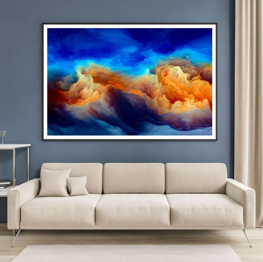 Colorful Clouds Abstract Design Home Decor Premium Quality Poster Print Choose Your Sizes