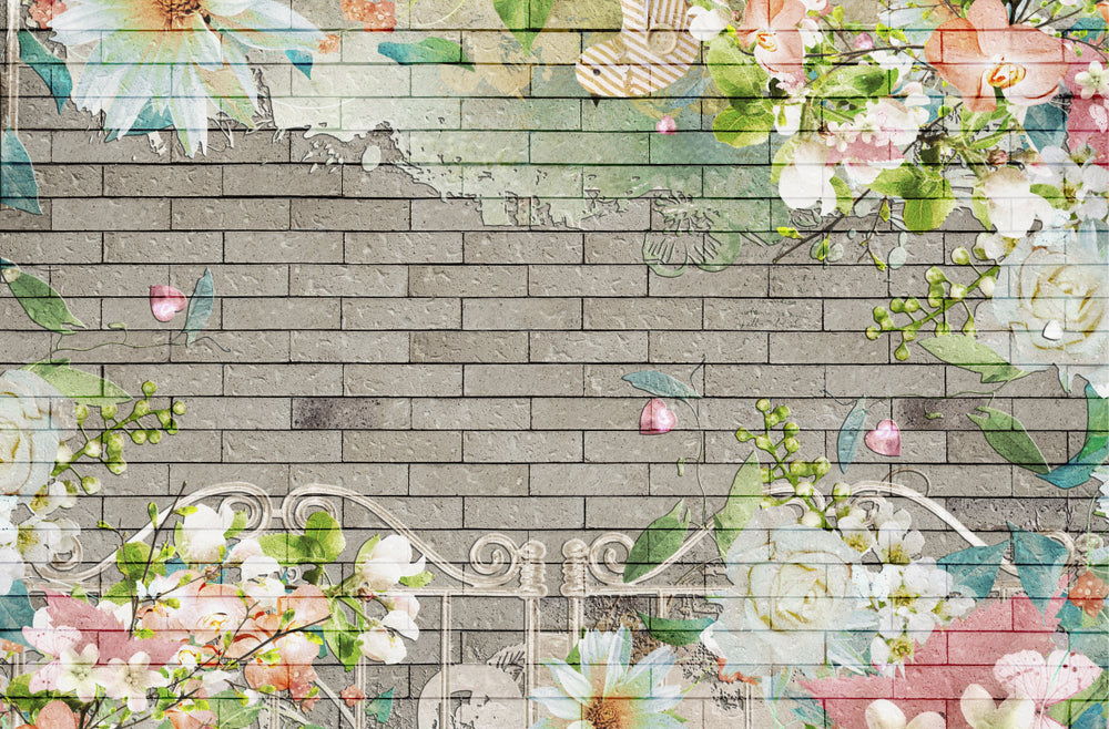 Flower On Wall Painting Print 100% Australian Made