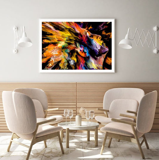 Colorful Portrait Abstract Design Home Decor Premium Quality Poster Print Choose Your Sizes