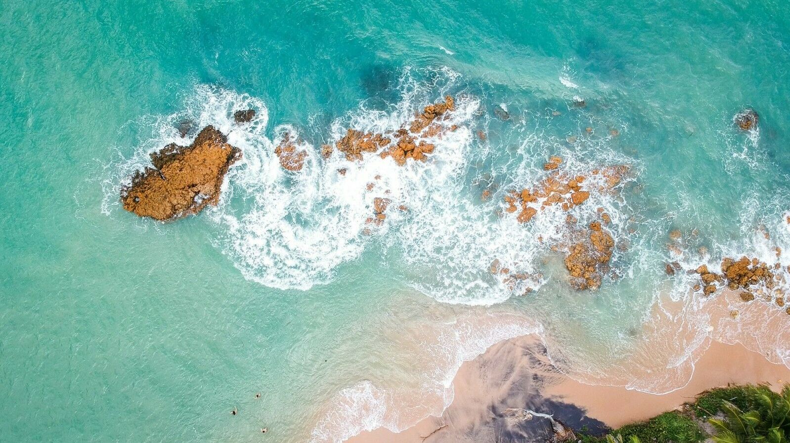 Wallpaper Murals Peel and Stick Removable Stunning Beach Aerial View High Quality