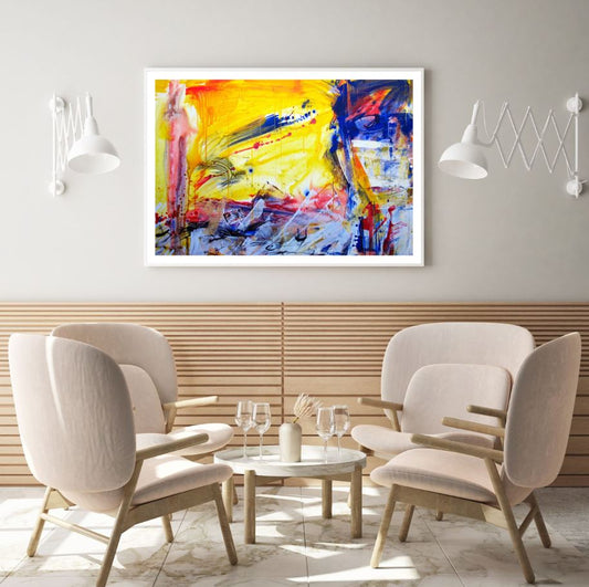 Colorful Abstract Oil Painting Home Decor Premium Quality Poster Print Choose Your Sizes