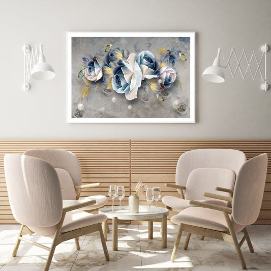Colorful Roses 3D Design Home Decor Premium Quality Poster Print Choose Your Sizes