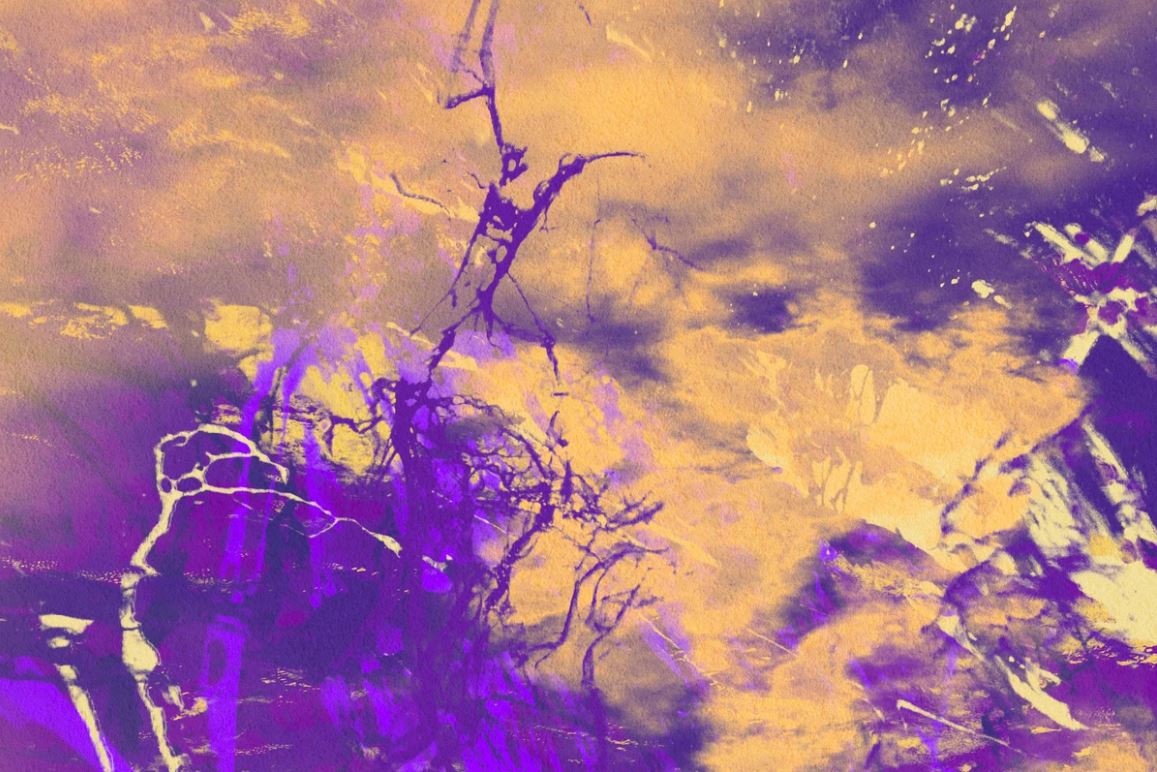 Purple & Orange Abstract Design Home Decor Premium Quality Poster Print Choose Your Sizes