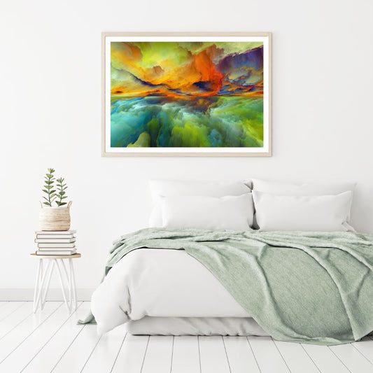 Colorful Abstract Cloud Design Home Decor Premium Quality Poster Print Choose Your Sizes