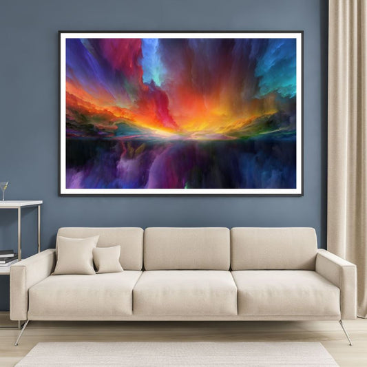 Colorful Abstract Cloud Design Home Decor Premium Quality Poster Print Choose Your Sizes