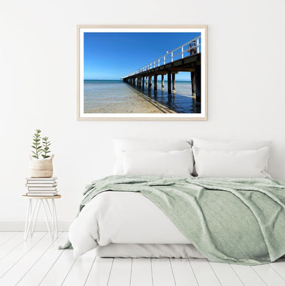 Bridge Over Sea Scenic Photograph Home Decor Premium Quality Poster Print Choose Your Sizes