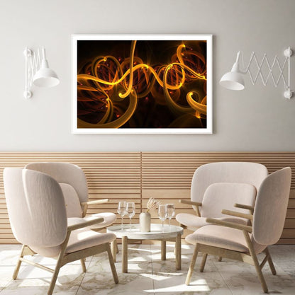 Gold Spiral Abstract Design Home Decor Premium Quality Poster Print Choose Your Sizes