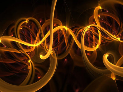 Gold Spiral Abstract Design Home Decor Premium Quality Poster Print Choose Your Sizes