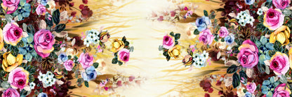 Panoramic Canvas Floral Art High Quality 100% Australian made wall Canvas Print ready to hang