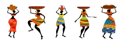 Panoramic Canvas African Woman Art High Quality 100% Australian made wall Canvas Print ready to hang