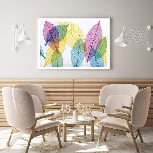 Colorful Leaves Abstract Design Home Decor Premium Quality Poster Print Choose Your Sizes