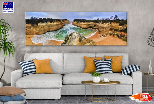 Panoramic Canvas Shipwreck Coast of Victoria High Quality 100% Australian made wall Canvas Print ready to hang