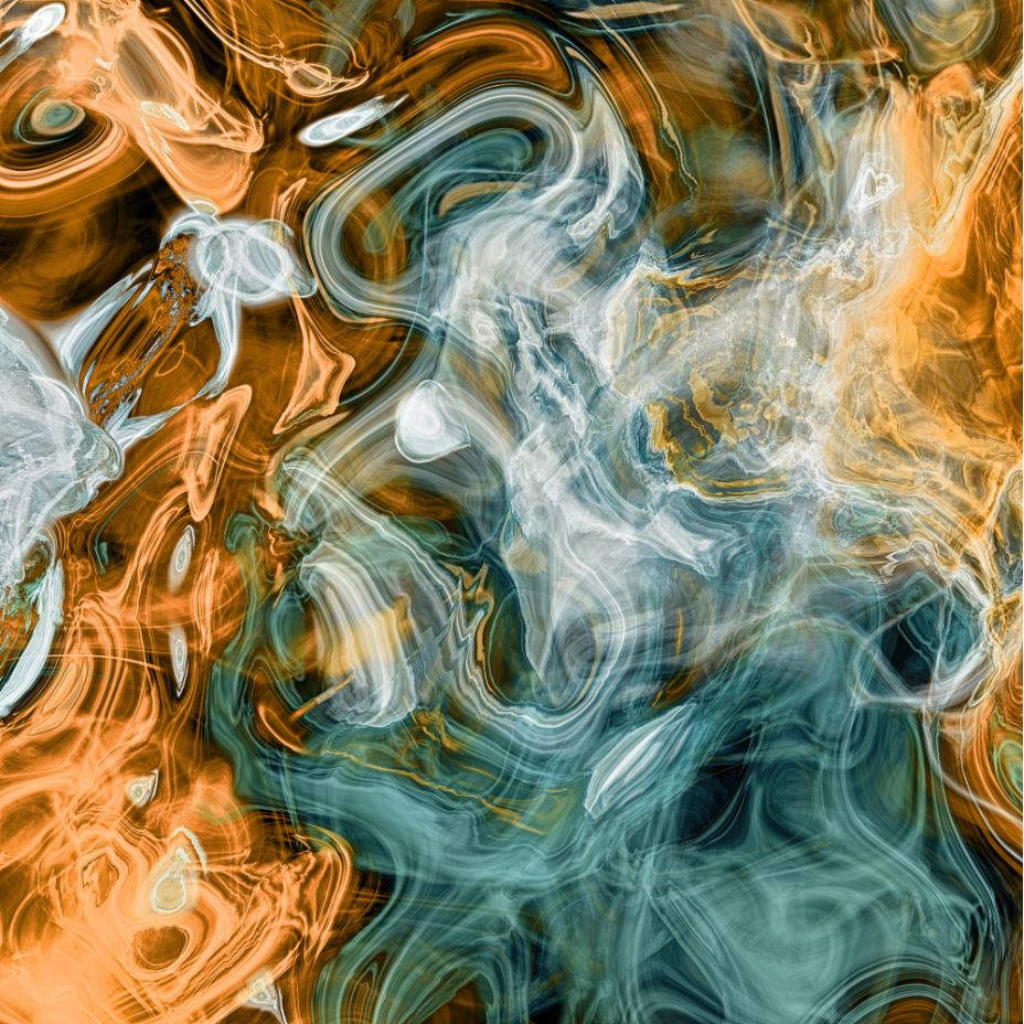 Square Canvas Stunning Abstract Smoke Design High Quality Print 100% Australian Made