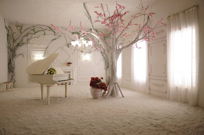Piano & Tree in House Photograph Home Decor Premium Quality Poster Print Choose Your Sizes
