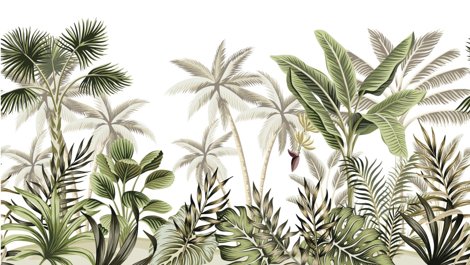 Green Trees Vector Design Home Decor Premium Quality Poster Print Choose Your Sizes