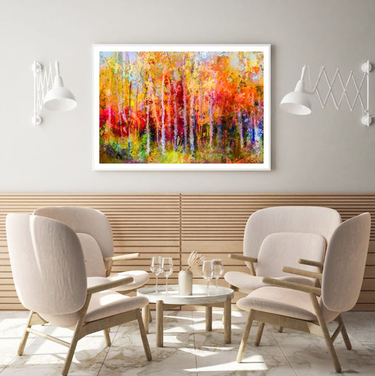 Colorful Forest Oil Painting Home Decor Premium Quality Poster Print Choose Your Sizes