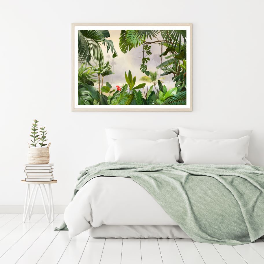 Forest Digital Art Painting Home Decor Premium Quality Poster Print Choose Your Sizes