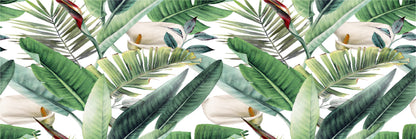 Panoramic Canvas Leaves & Flowers Art High Quality 100% Australian made wall Canvas Print ready to hang