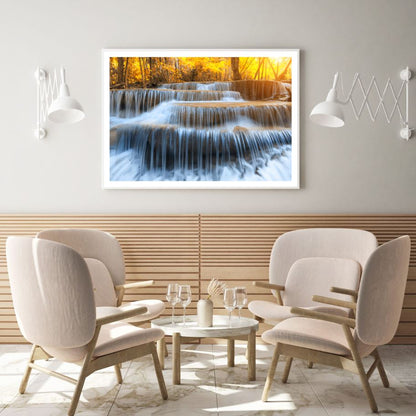 Waterfall Scenery Photograph Home Decor Premium Quality Poster Print Choose Your Sizes