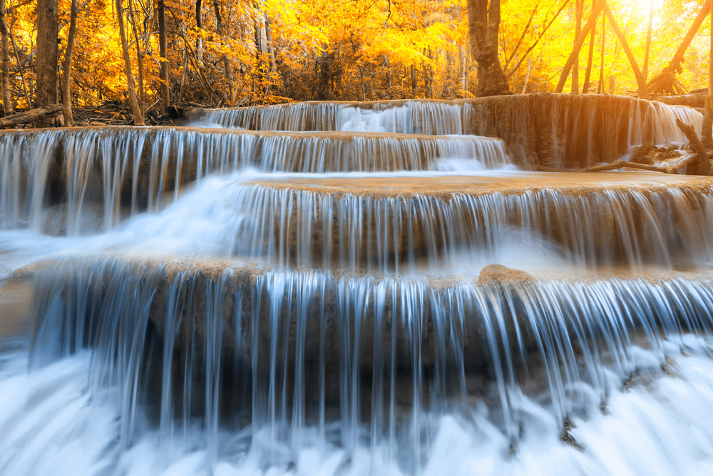 Waterfall Scenery Photograph Home Decor Premium Quality Poster Print Choose Your Sizes